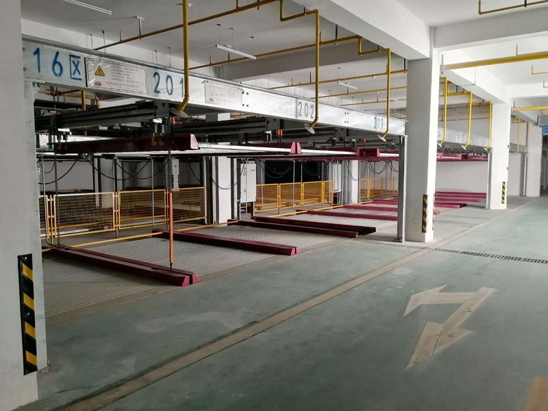 地下室兩層升降橫移機(jī)械車(chē)庫(kù)